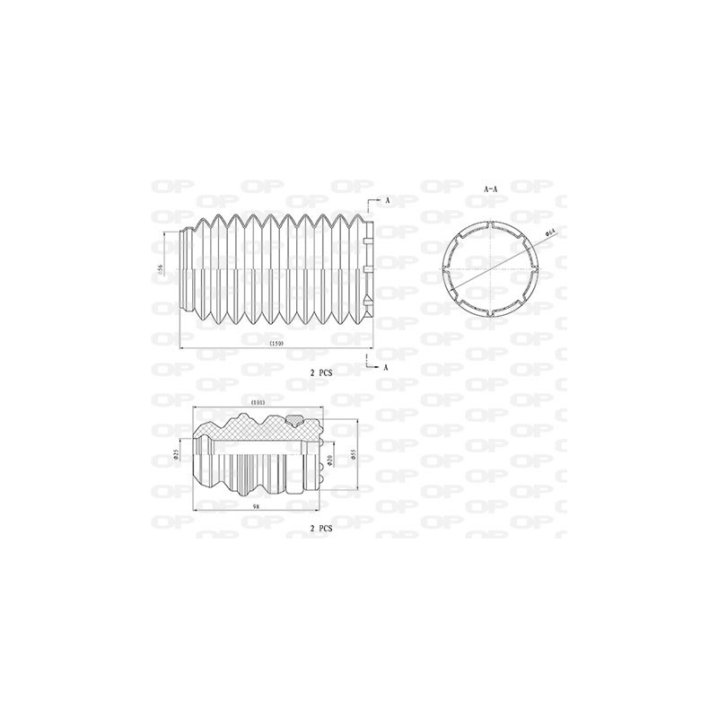 Kit Parapolvere Ammortizzatore DCK5063.04