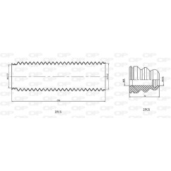Kit Parapolvere Ammortizzatore DCK5064.04 - 80-DCK5064.04 - 80-DCK5064.04