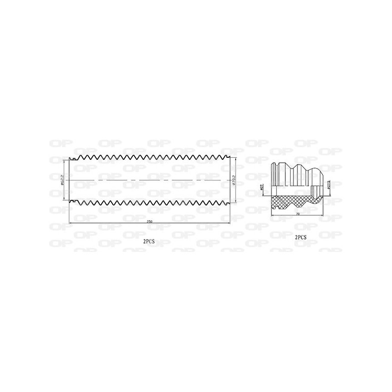 Kit Parapolvere Ammortizzatore DCK5064.04