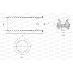 Kit Parapolvere Ammortizzatore DCK5065.04 - 80-DCK5065.04 - 80-DCK5065.04