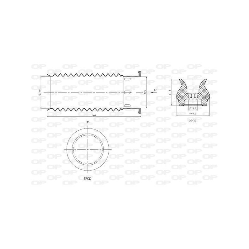 Kit Parapolvere Ammortizzatore DCK5065.04