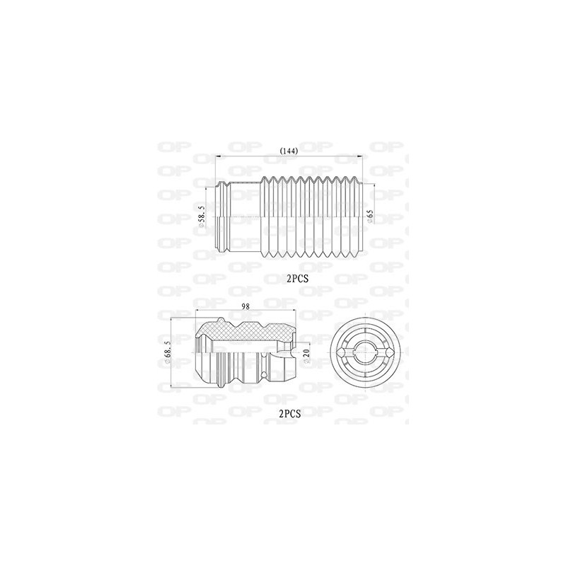 Kit Parapolvere Ammortizzatore DCK5068.04
