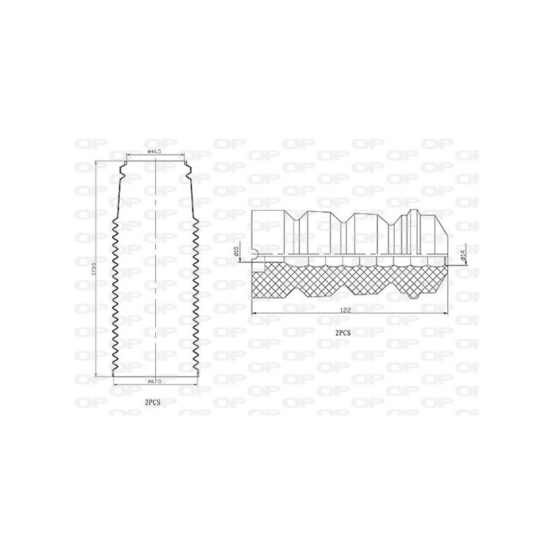 Kit Parapolvere Ammortizzatore DCK5069.04