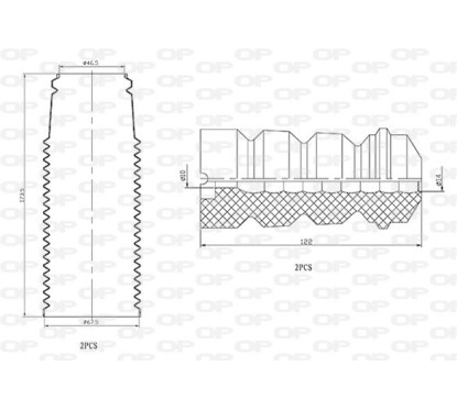 Kit Parapolvere Ammortizzatore DCK5069.04 - 80-DCK5069.04 - 80-DCK5069.04