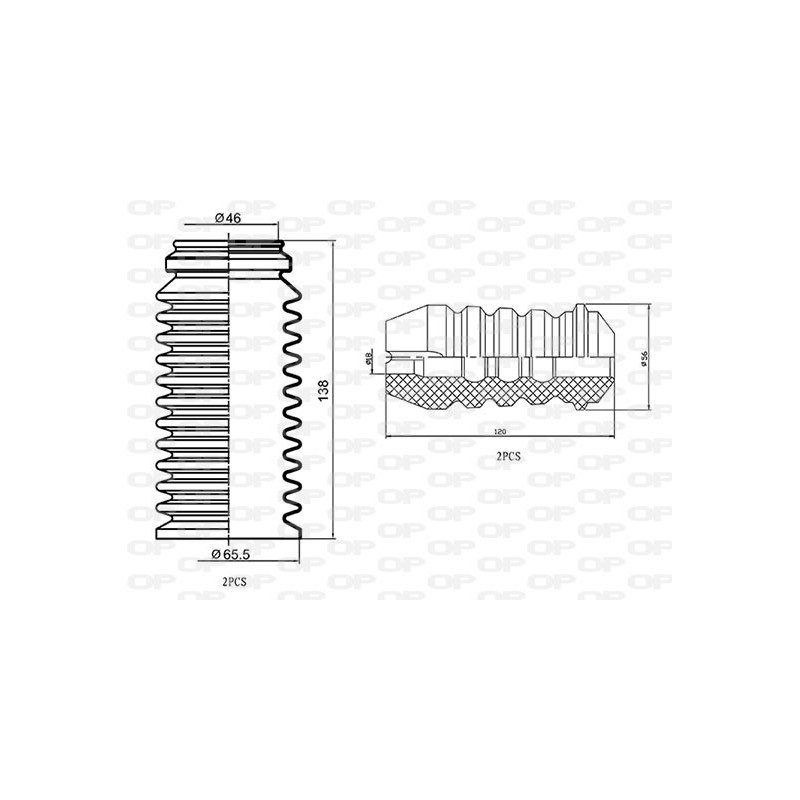 Kit Parapolvere Ammortizzatore DCK5070.04