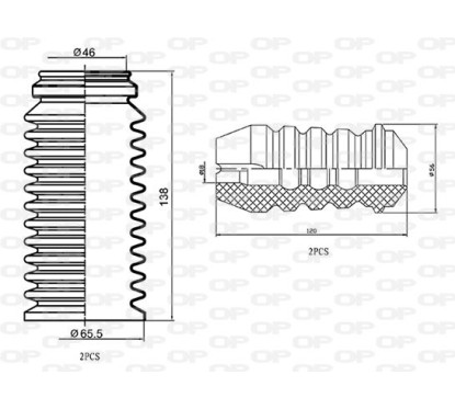 Kit Parapolvere Ammortizzatore DCK5070.04 - 80-DCK5070.04 - 80-DCK5070.04