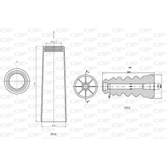 Kit Parapolvere Ammortizzatore DCK5073.04 - 80-DCK5073.04 - 80-DCK5073.04