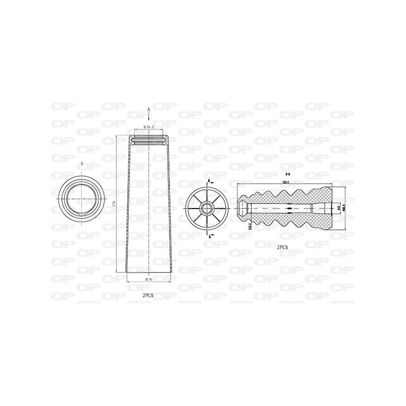 Kit Parapolvere Ammortizzatore DCK5073.04