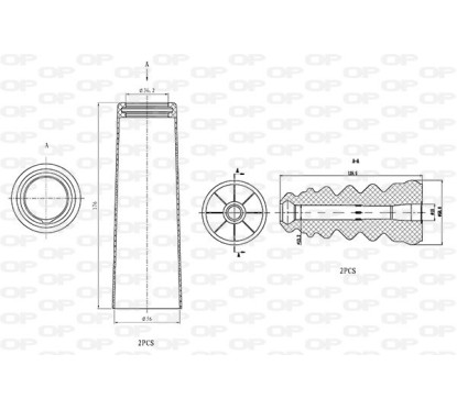 Kit Parapolvere Ammortizzatore DCK5073.04 - 80-DCK5073.04 - 80-DCK5073.04