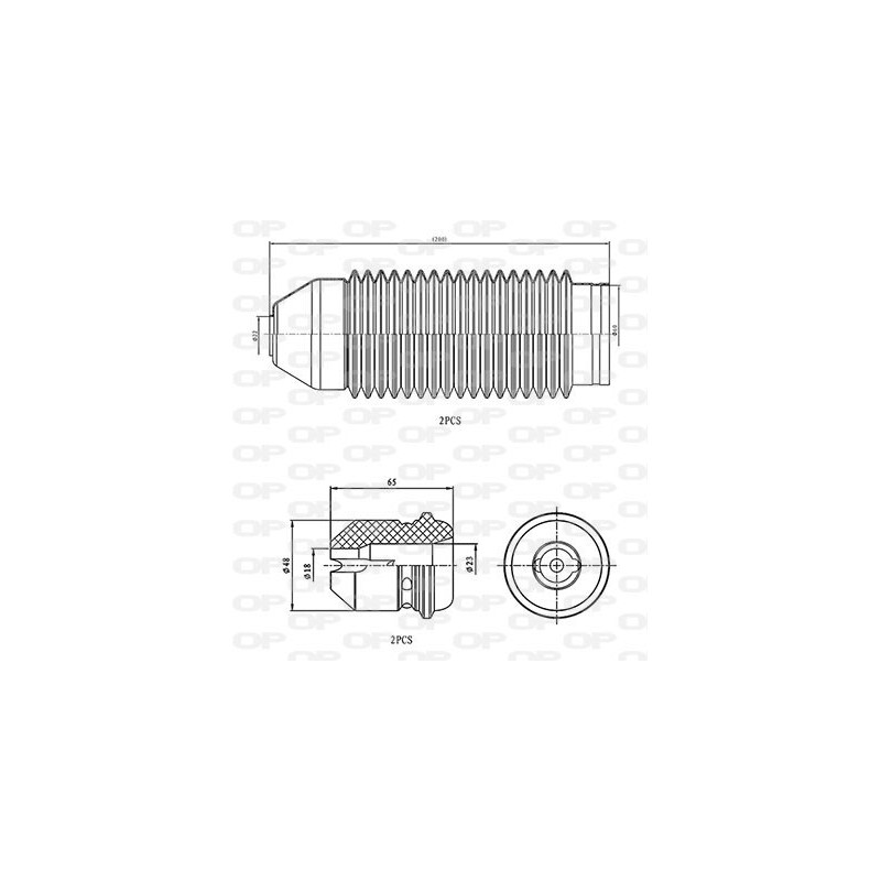 Kit Parapolvere Ammortizzatore DCK5075.04