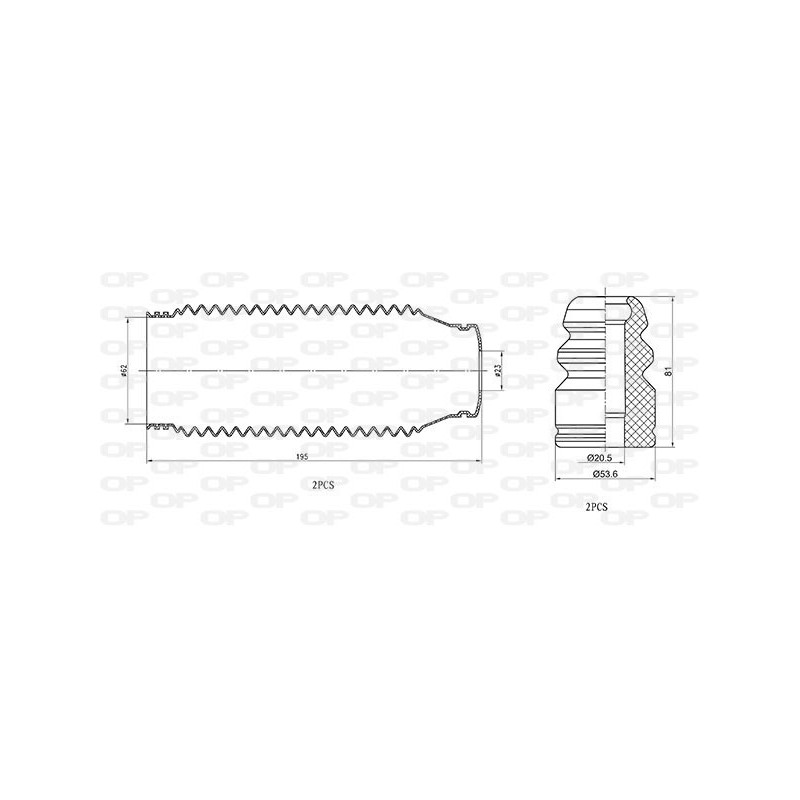 Kit Parapolvere Ammortizzatore DCK5091.04