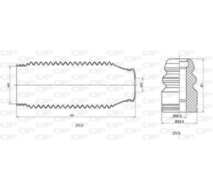Kit Parapolvere Ammortizzatore DCK5091.04 - 80-DCK5091.04 - 80-DCK5091.04