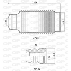 Kit Parapolvere Ammortizzatore DCK5092.04 - 80-DCK5092.04 - 80-DCK5092.04