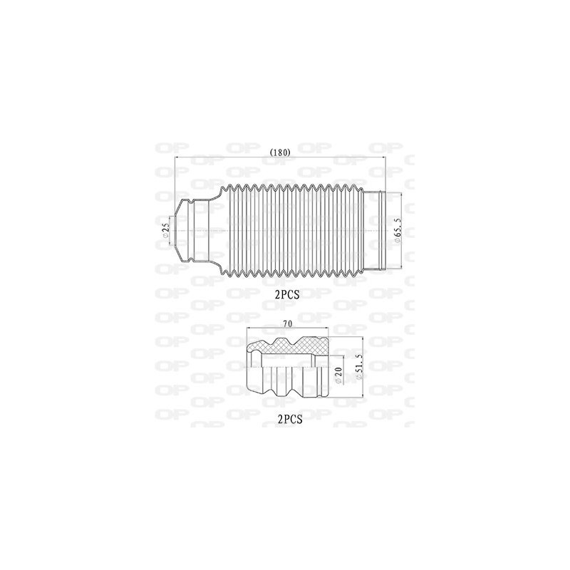 Kit Parapolvere Ammortizzatore DCK5092.04