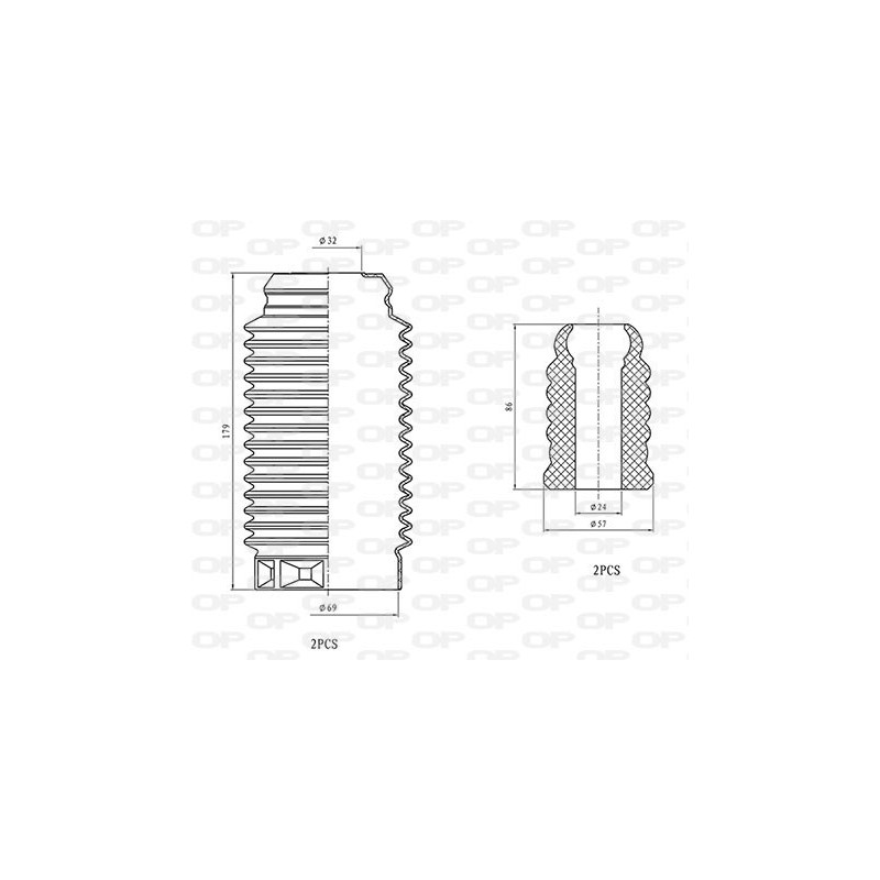 Kit Parapolvere Ammortizzatore DCK5099.04