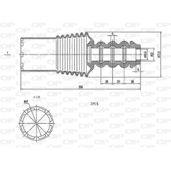 Kit Parapolvere Ammortizzatore DCK5101.02 - 80-DCK5101.02 - 80-DCK5101.02
