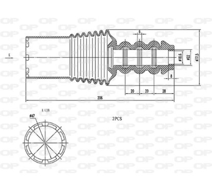 Kit Parapolvere Ammortizzatore DCK5101.02 - 80-DCK5101.02 - 80-DCK5101.02