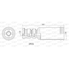 Kit Parapolvere Ammortizzatore DCK5102.02 - 80-DCK5102.02 - 80-DCK5102.02