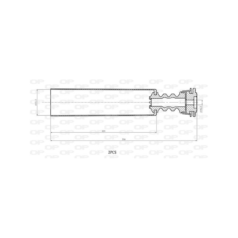 Kit Parapolvere Ammortizzatore DCK5106.02