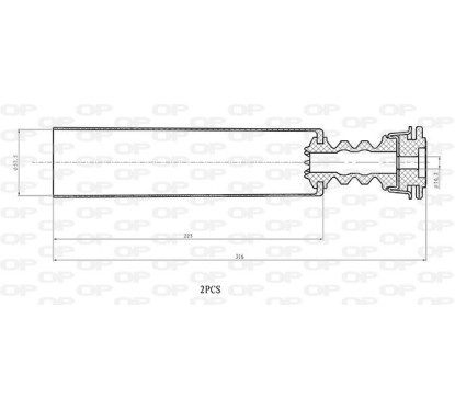 Kit Parapolvere Ammortizzatore DCK5106.02 - 80-DCK5106.02 - 80-DCK5106.02