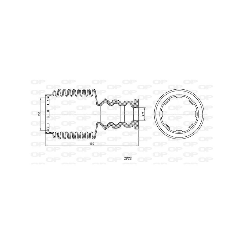 Kit Parapolvere Ammortizzatore DCK5108.02