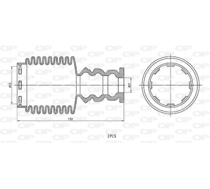 Kit Parapolvere Ammortizzatore DCK5108.02 - 80-DCK5108.02 - 80-DCK5108.02