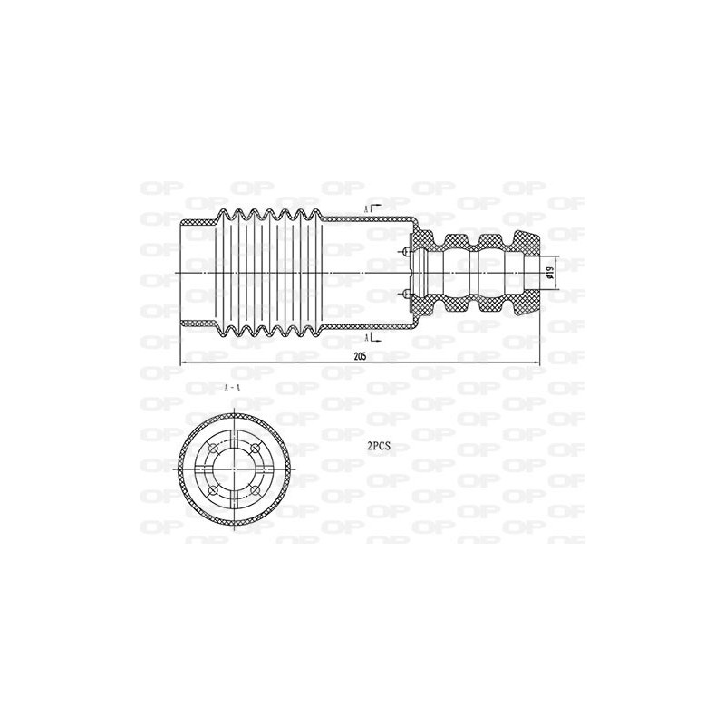 Kit Parapolvere Ammortizzatore DCK5109.02