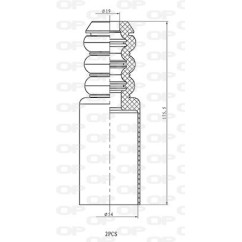Kit Parapolvere Ammortizzatore DCK5111.02 - 80-DCK5111.02 - 80-DCK5111.02