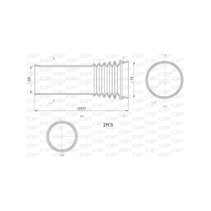 Kit Parapolvere Ammortizzatore DCK5114.02