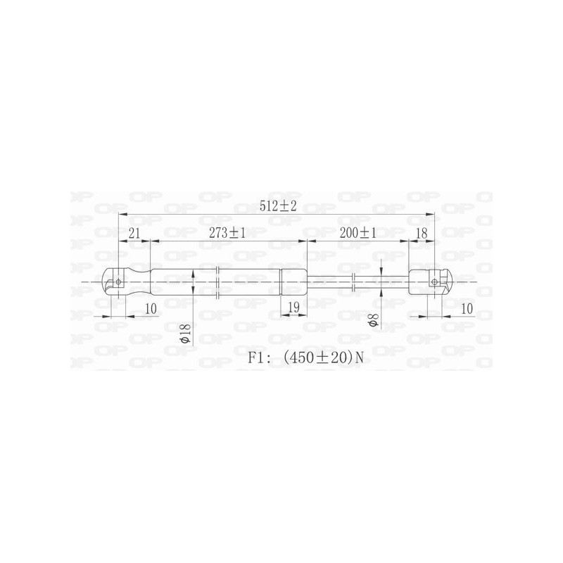 Molla A Gas Portellone posteriore destro/Sinistro per Citroen C5 (Dc_De) e Mercedes Classe C (W203) GSR6042.00