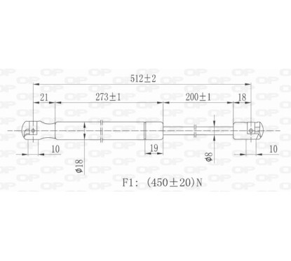 Molla A Gas Portellone posteriore destro/Sinistro per Citroen C5 (Dc_De) e Mercedes Classe C (W203) GSR6042.00 -