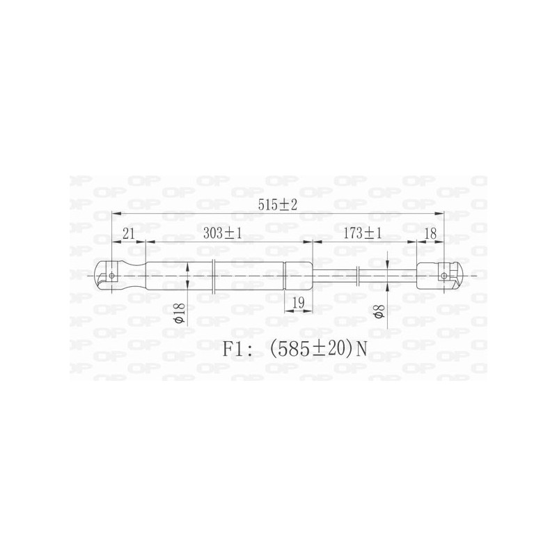 Molla A Gas Portellone posteriore destro/Sinistro per Hyundai IX35 e Tucson GSR6066.00