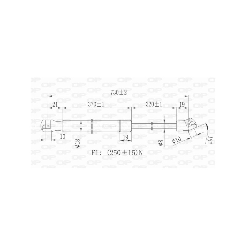 Molla A Gas Cofano anteriore destro/Sinistro per Volkswagen Golf (V) e Jetta GSR6075.00