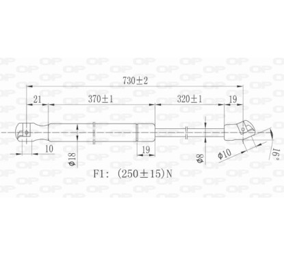 Molla A Gas Cofano anteriore destro/Sinistro per Volkswagen Golf (V) e Jetta GSR6075.00 - 80-GSR6075.00 - 80-GSR6075.00