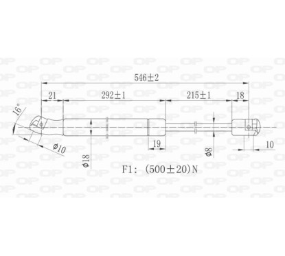 Molla A Gas Portellone posteriore destro/Sinistro per Renault Megane GSR6145.00 - 80-GSR6145.00 - 80-GSR6145.00