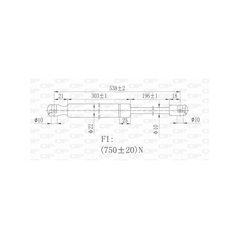 Molla A Gas Portellone posteriore destro/Sinistro per Peugeot 308 GSR6192.00