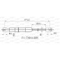 Molla A Gas Portellone posteriore destro/Sinistro per Peugeot 2008 GSR6481.00