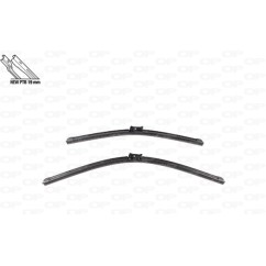 Coppia Spazzole Twin Perfect per Alfa Romeo Giulietta, Fiat Bravo (198) e Hyundai I30 e altri modelli WBT9001.00 -