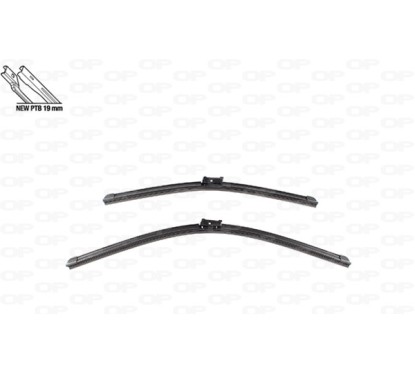 Coppia Spazzole Twin Perfect per Alfa Romeo Giulietta, Fiat Bravo (198) e Hyundai I30 e altri modelli WBT9001.00 -