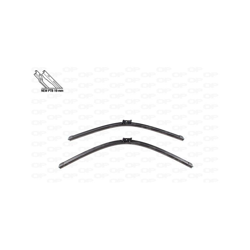 Coppia Spazzole Twin Perfect per Citroen Jumper (9**), Fiat Ducato (250) e Ducato (9**) e altri modelli WBT9003.00