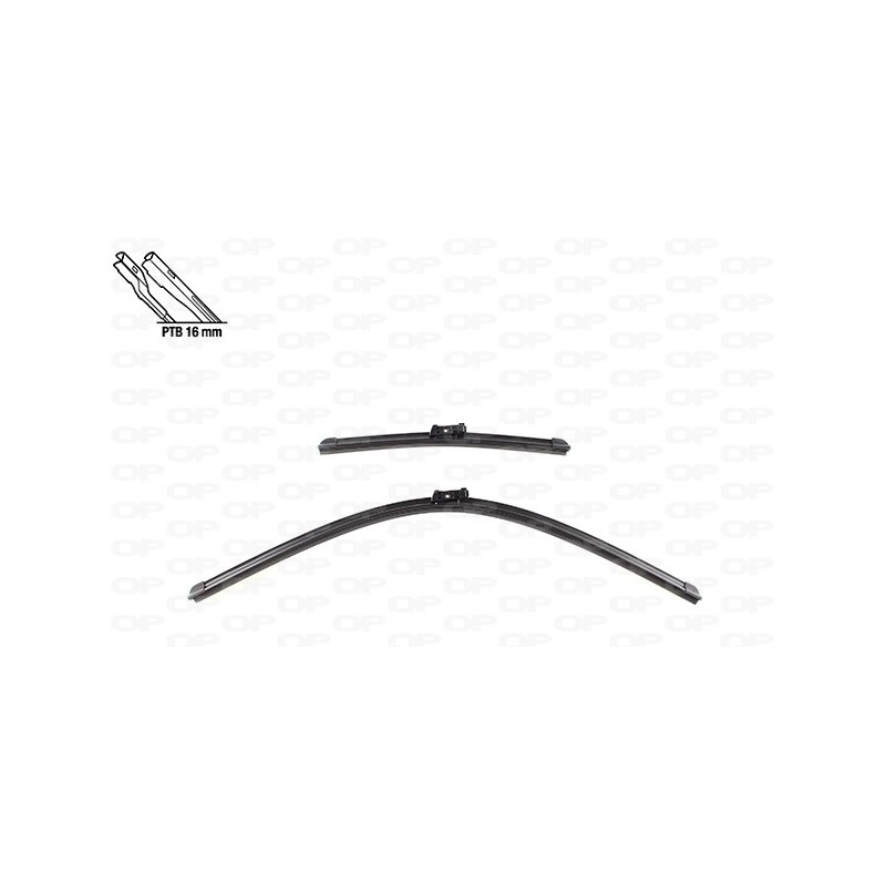 Coppia Spazzole Twin Perfect 28''-13''/711-330MM per Ford Fiesta (MK7), Puma e Renault Captur WBT9018.00