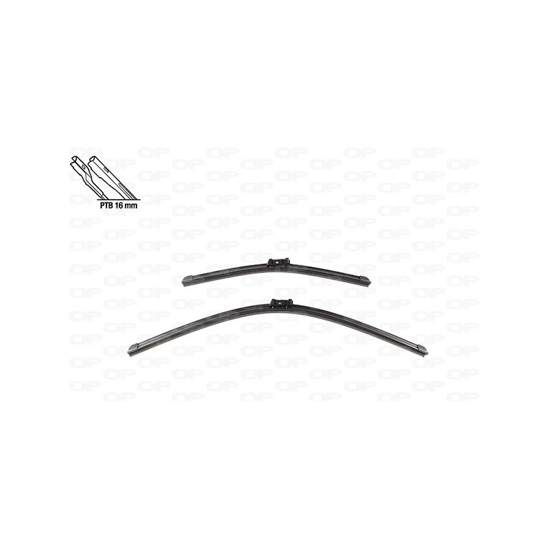 Coppia Spazzole Twin Perfect per Bmw X1 (F48), Citroen C3 Aircross e Opel Crossland X e altri modelli WBT9024.00