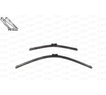 Coppia Spazzole Twin Perfect per Bmw X1 (F48), Citroen C3 Aircross e Opel Crossland X e altri modelli WBT9024.00 -