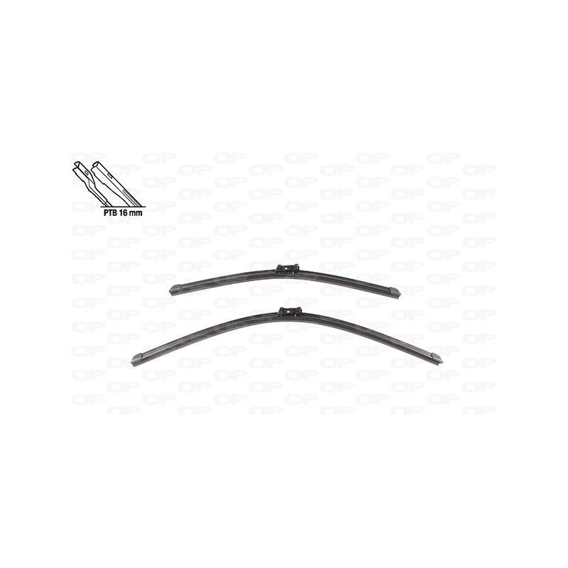 Coppia Spazzole Twin Perfect per Porsche Panamera, Skoda Octavia e Volkswagen Arteon e altri modelli WBT9033.00