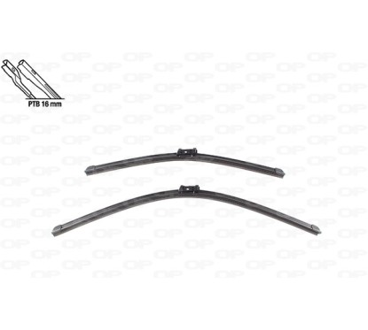 Coppia Spazzole Twin Perfect per Porsche Panamera, Skoda Octavia e Volkswagen Arteon e altri modelli WBT9033.00 -