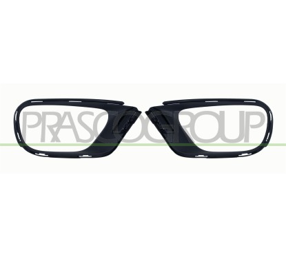 Kit Cornici Proiettore destro+Sinistro Nere Lisce da primer. per Citroen C3 CI3312105