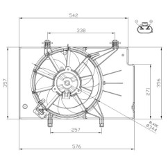 Ventola Radiatore Ford 47957 - 32-47957 - 32-47957