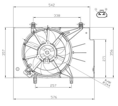 Ventola Radiatore Ford 47957