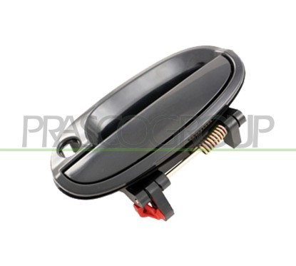 Maniglia Esterna anteriore sinistro Nero/Liscia-Con Foro Nott per Chevrolet-Daewoo Matiz DW3248008