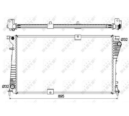Radiatore Opel 53123